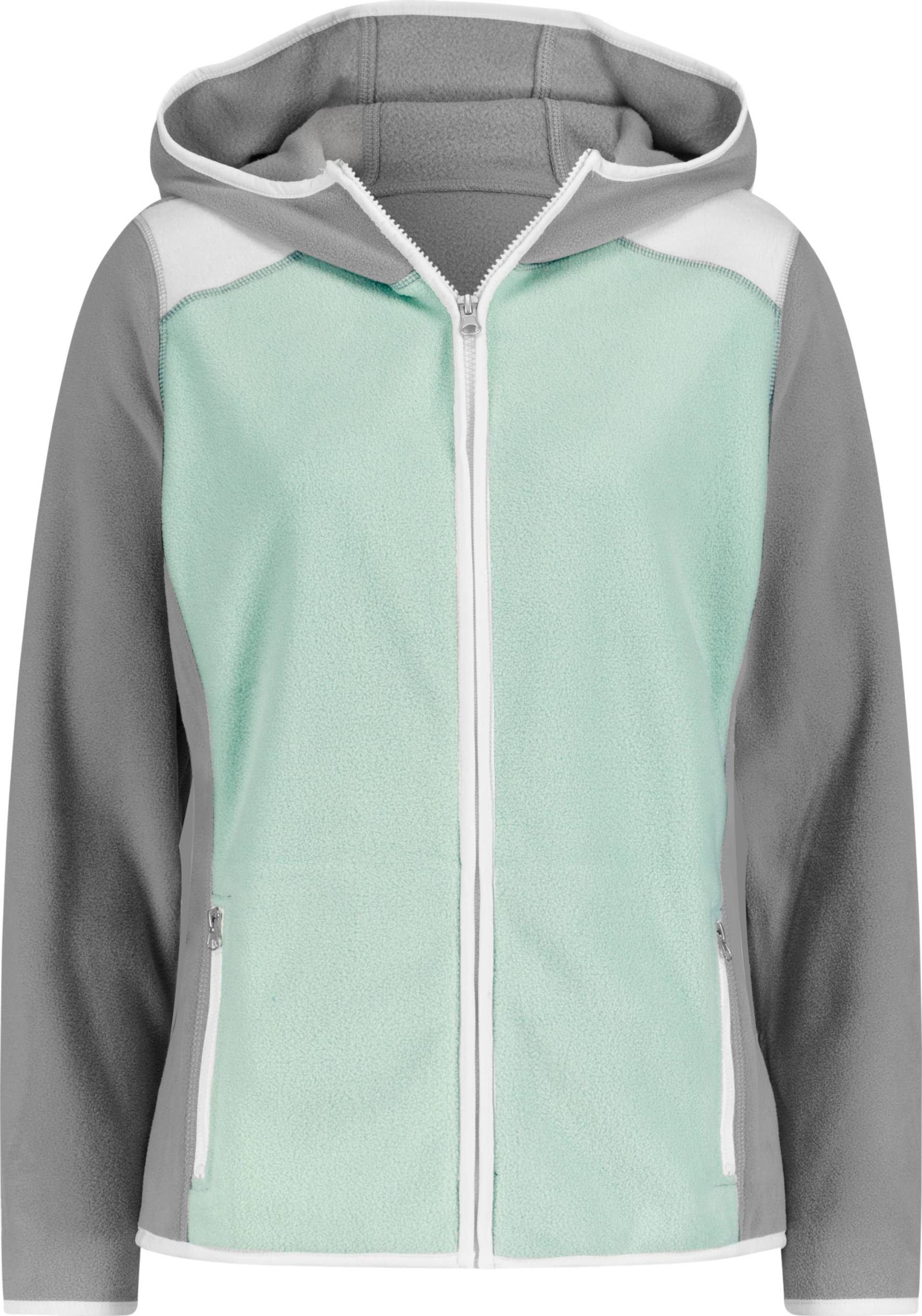 Sieh an! Damen Fleece-Jacke grau-kalkmint von Sieh an!