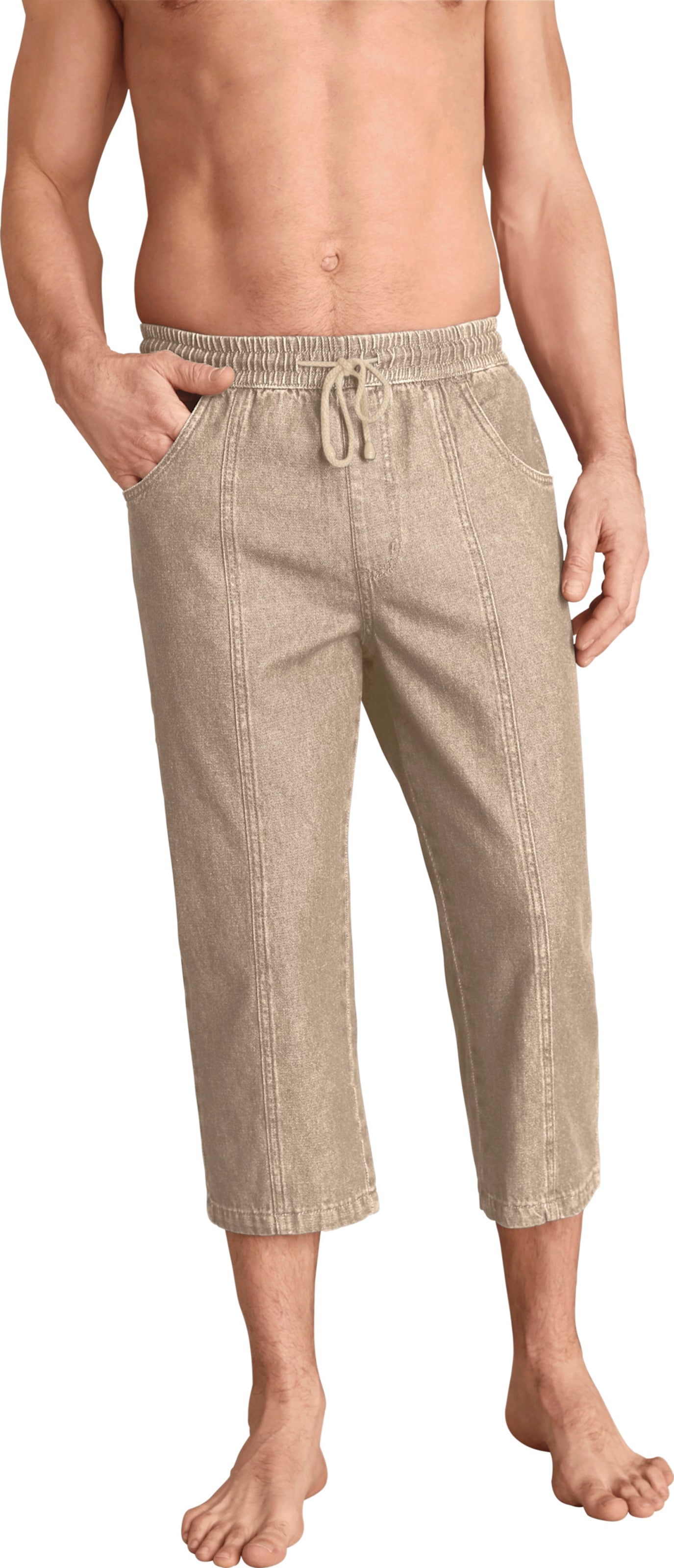 Sieh an! Herren 3/4-Hose beige von Sieh an!