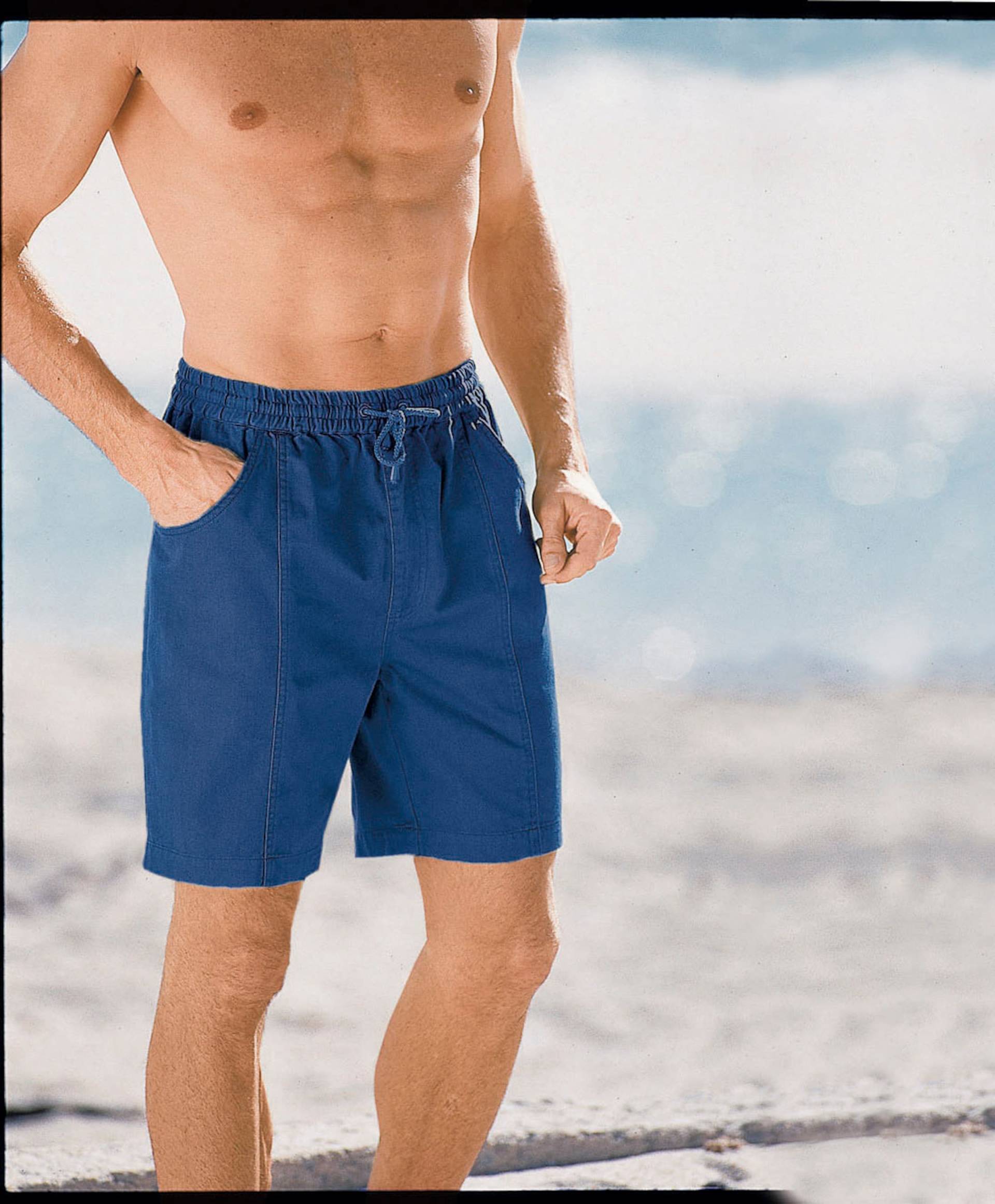 Sieh an! Herren Bermudas, blue-stone-washed von Sieh an!