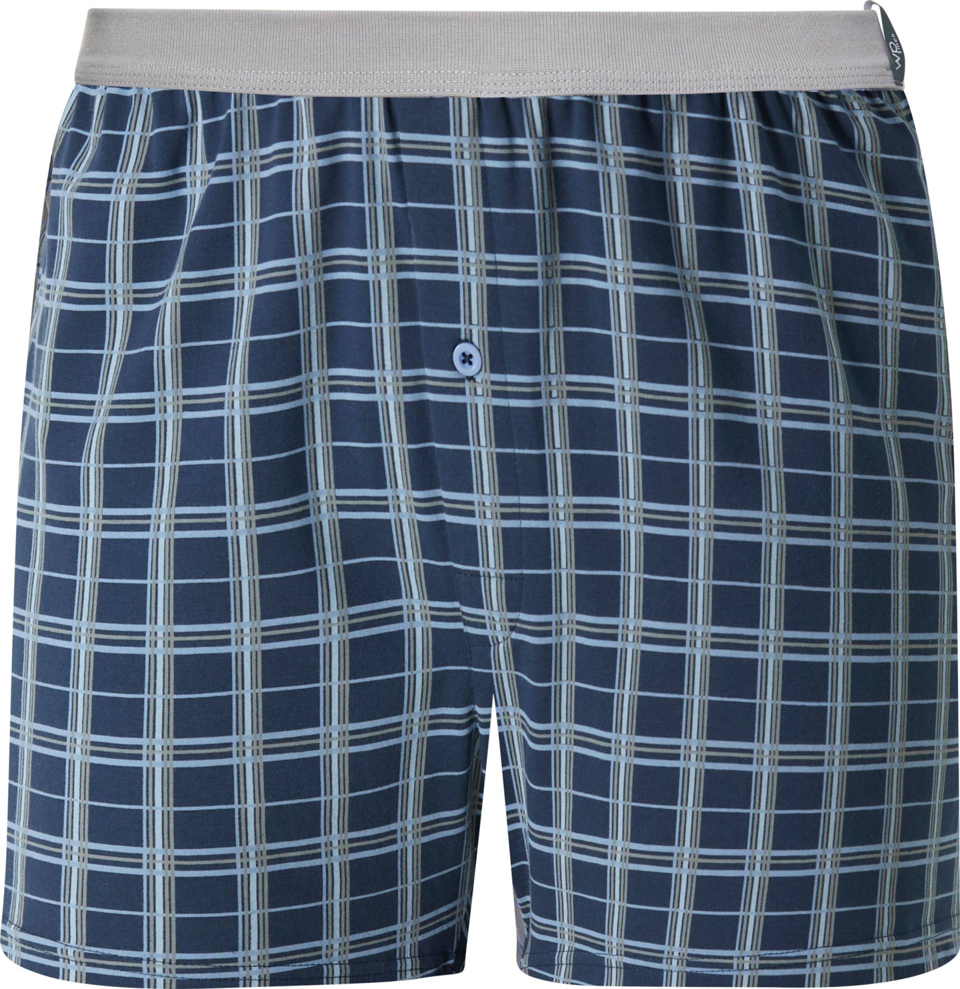 Sieh an! Herren Boxershorts dunkelblau-kariert von wäschepur men