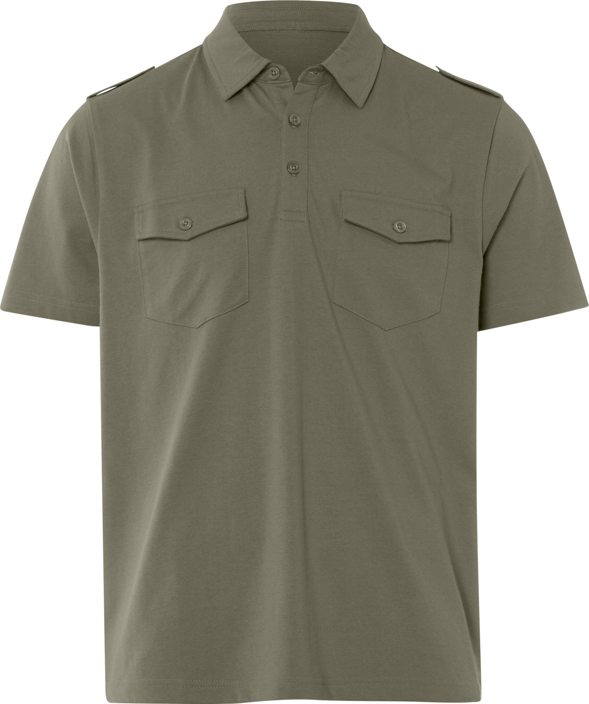 Sieh an! Herren Kurzarm-Poloshirt khaki von Sieh an!