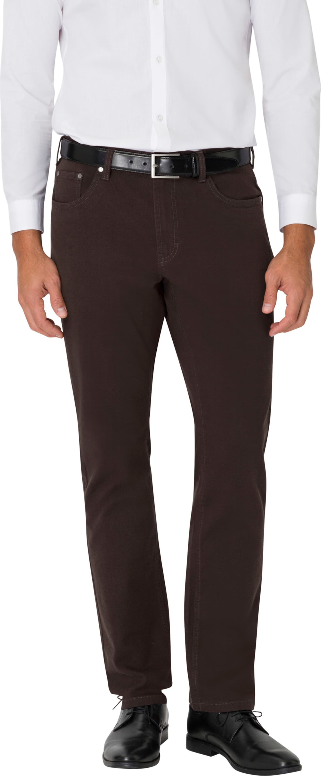 Sieh an! Herren Twill-Hose braun von Sieh an!