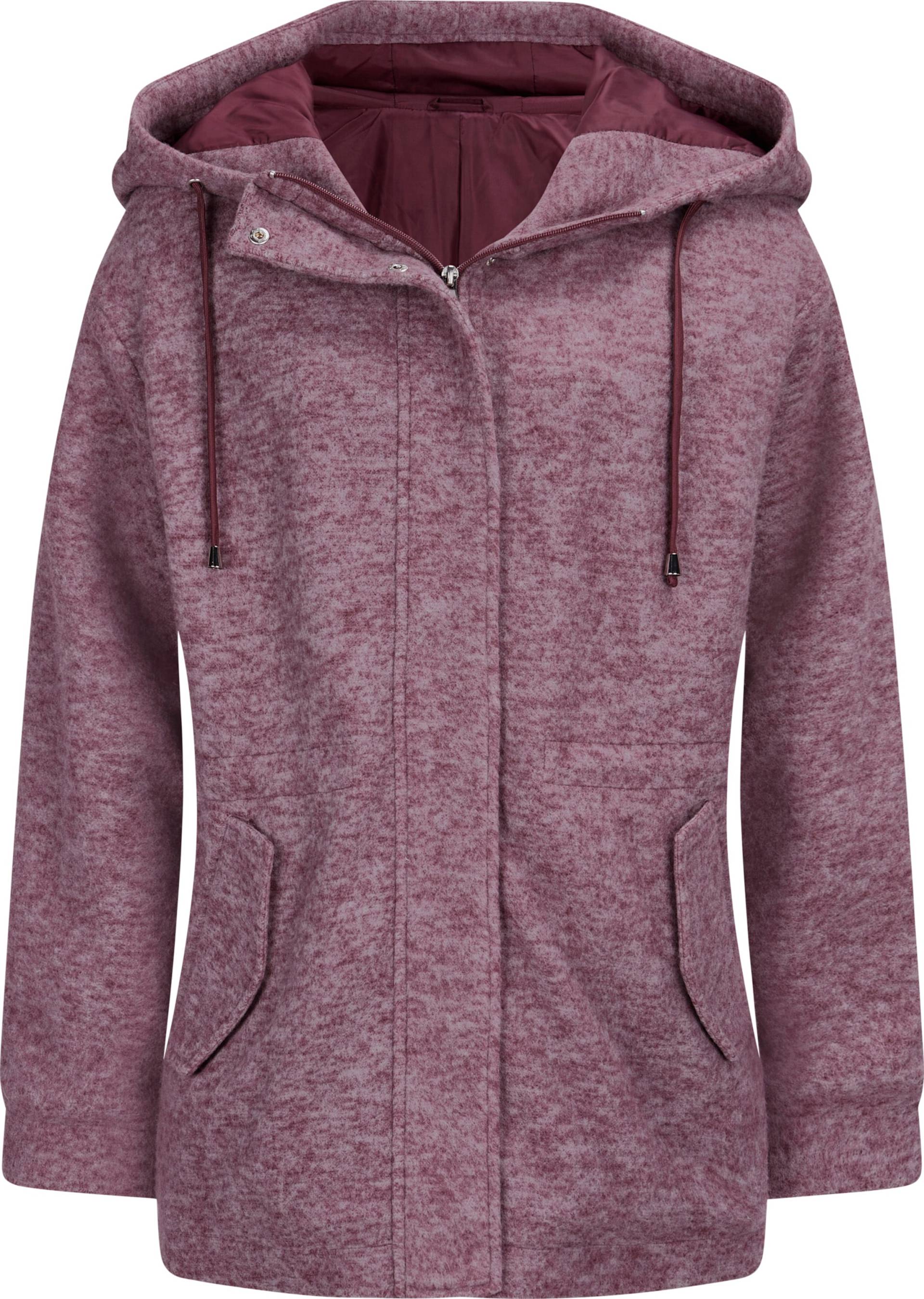 Sieh an! Damen Jacke bordeaux-meliert von Sieh an!