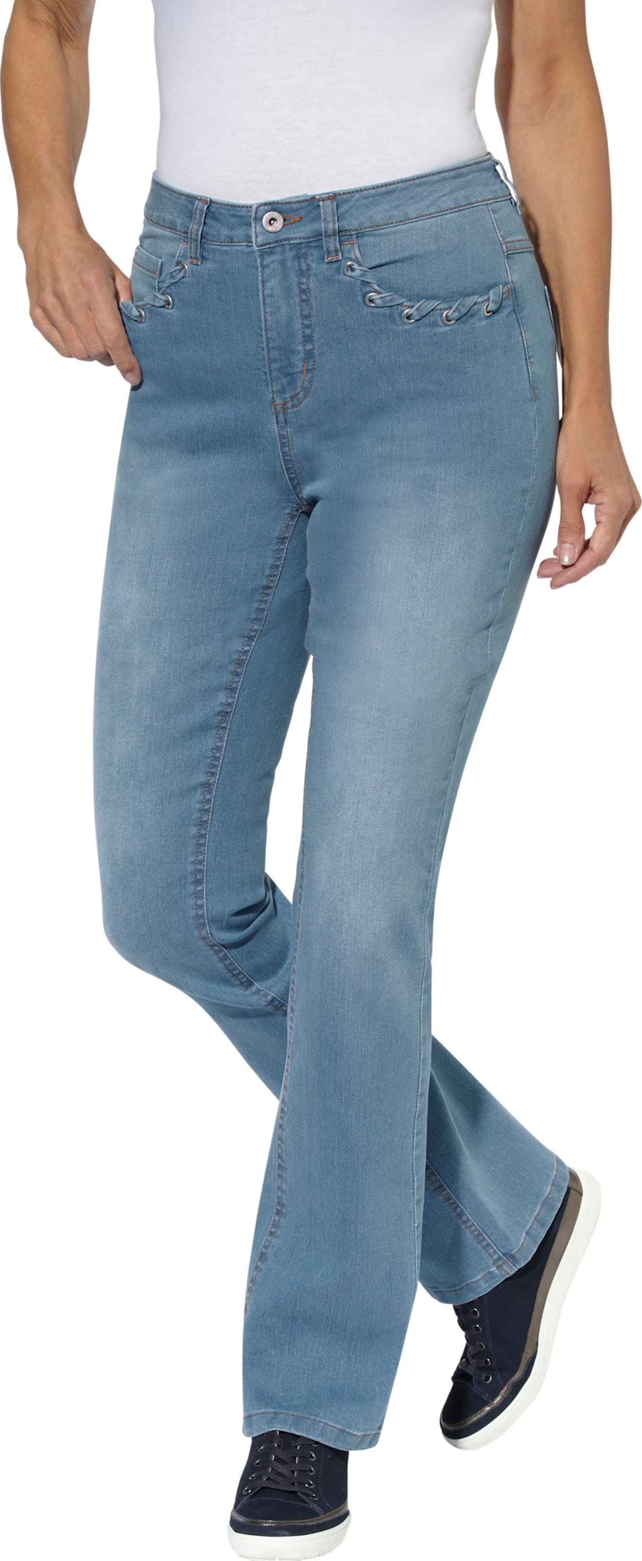 Sieh an! Damen Jeans blue-bleached von Sieh an!