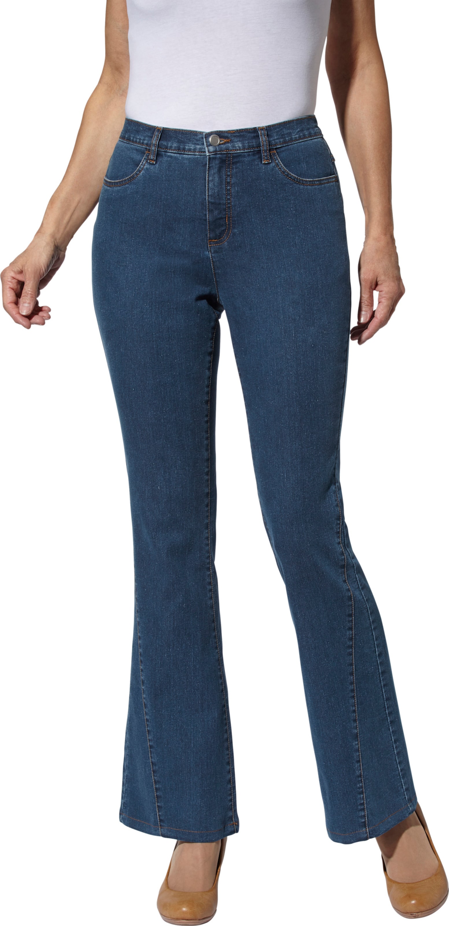 Sieh an! Damen Jeans blue-stone-washed von Sieh an!