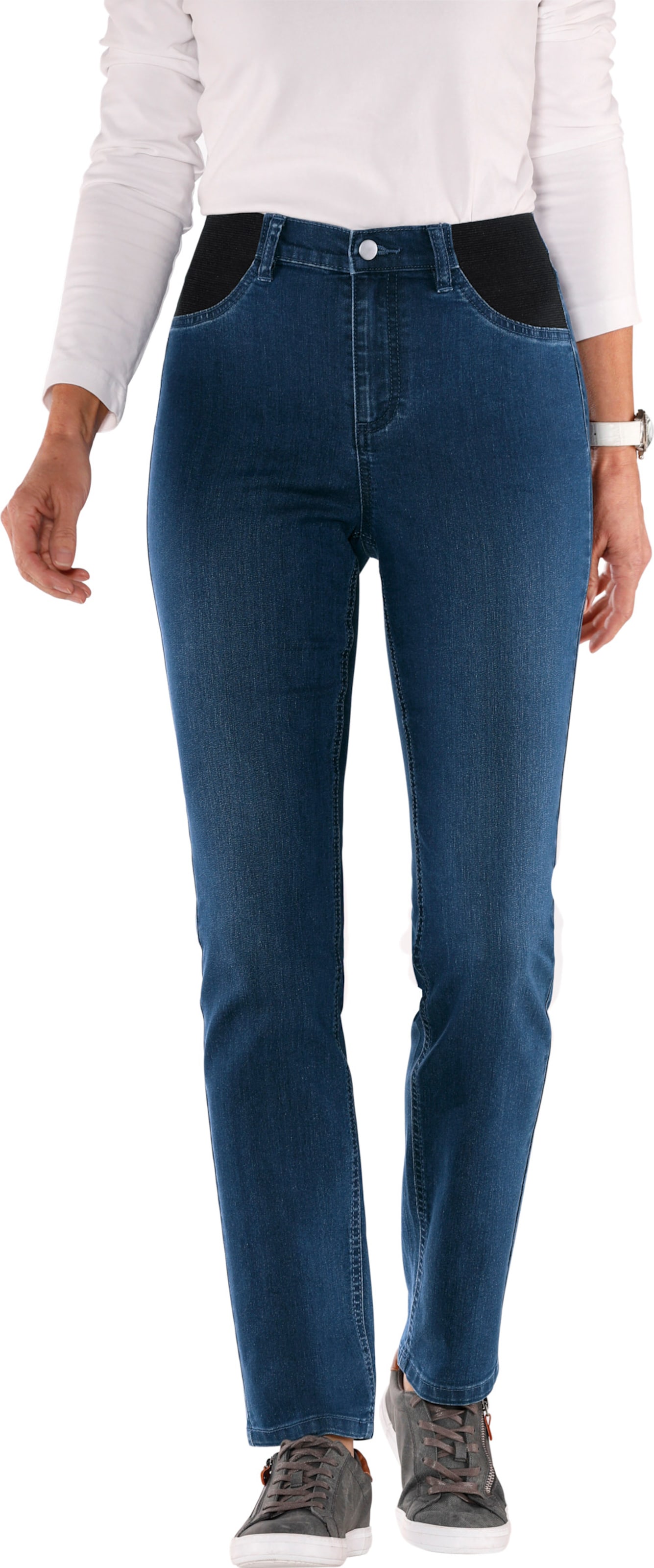 Sieh an! Damen Jeans blue-stone-washed von Sieh an!