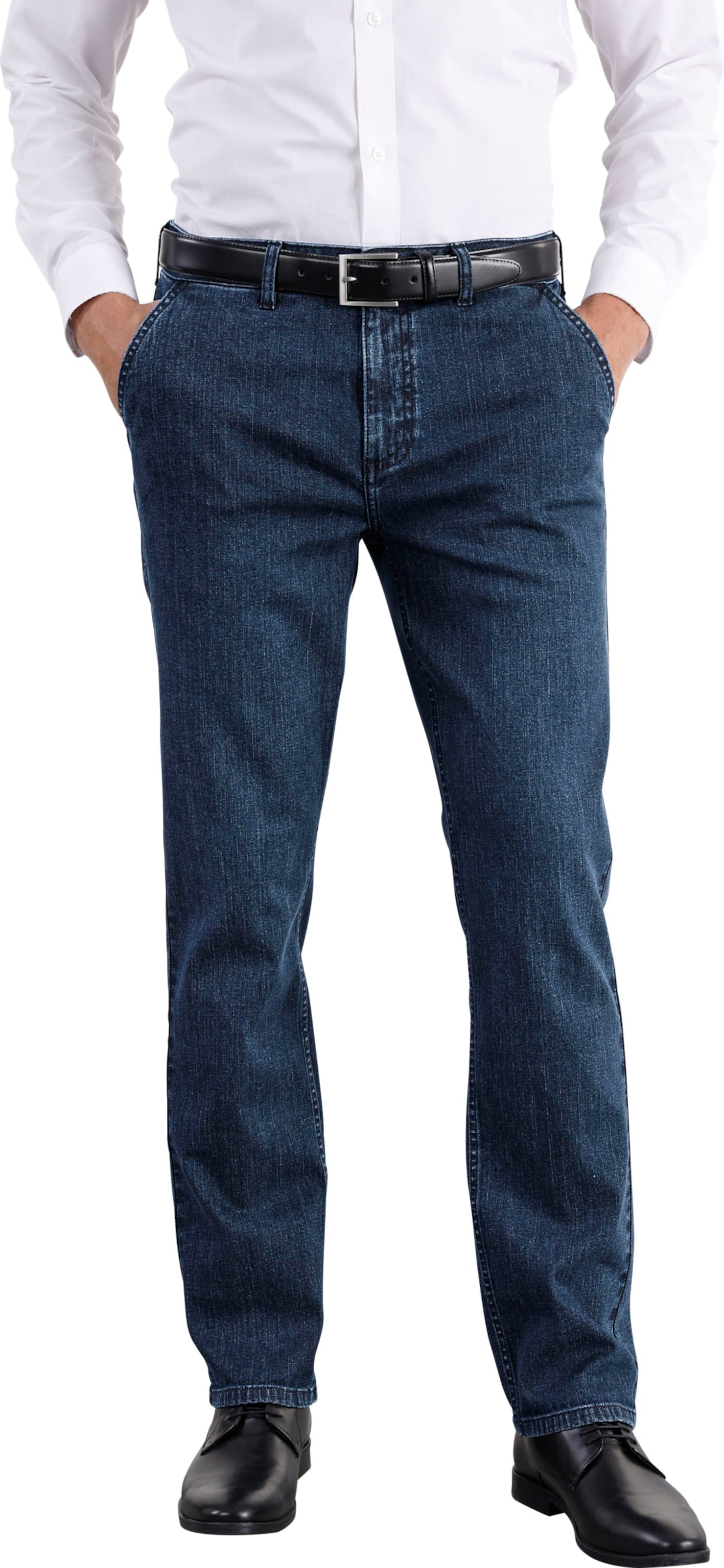 Sieh an! Herren Jeans, blue-stone-washed von Sieh an!