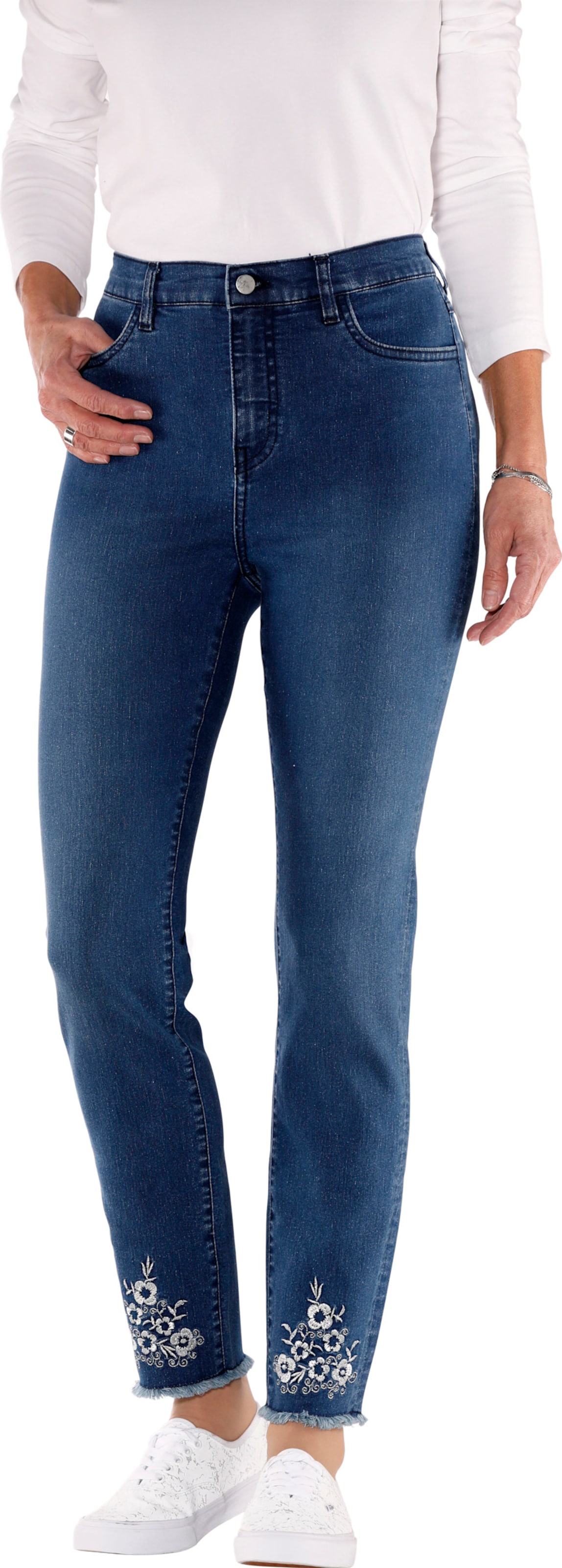 Sieh an! Damen Jeans blue-stone-washed von Sieh an!