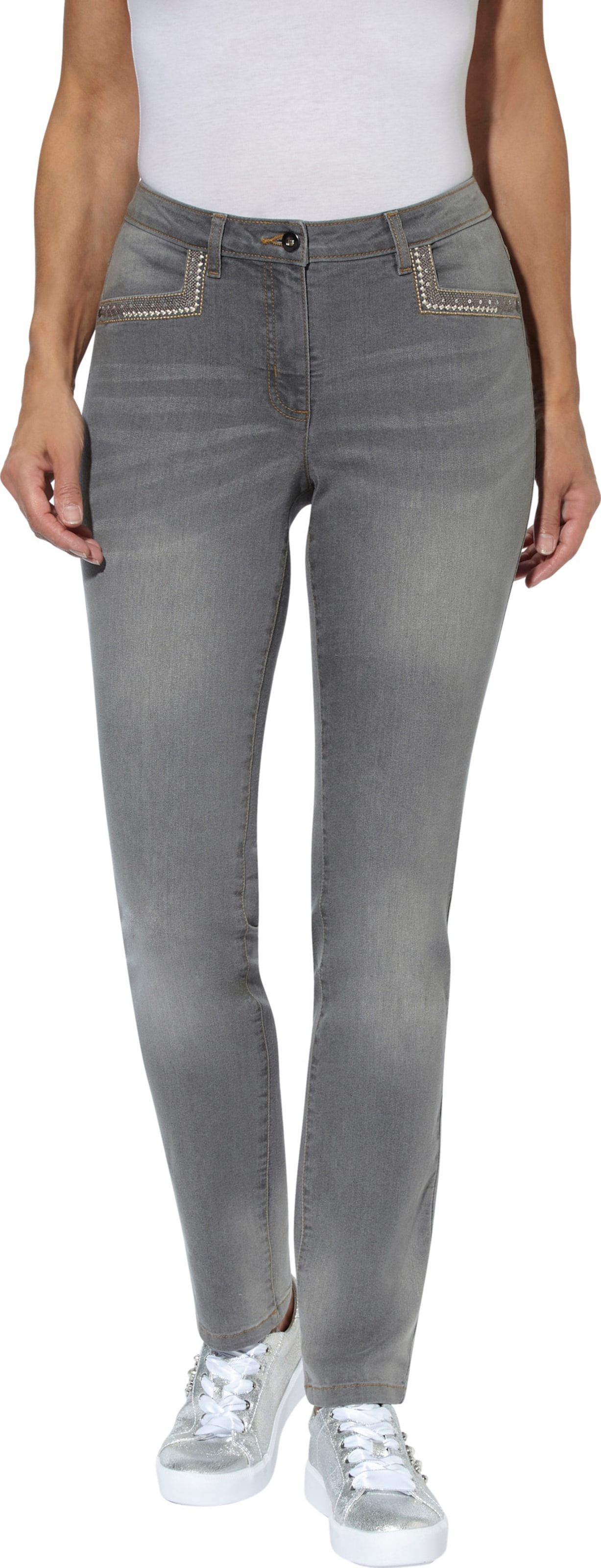 Sieh an! Damen Jeans grey-denim von Sieh an!