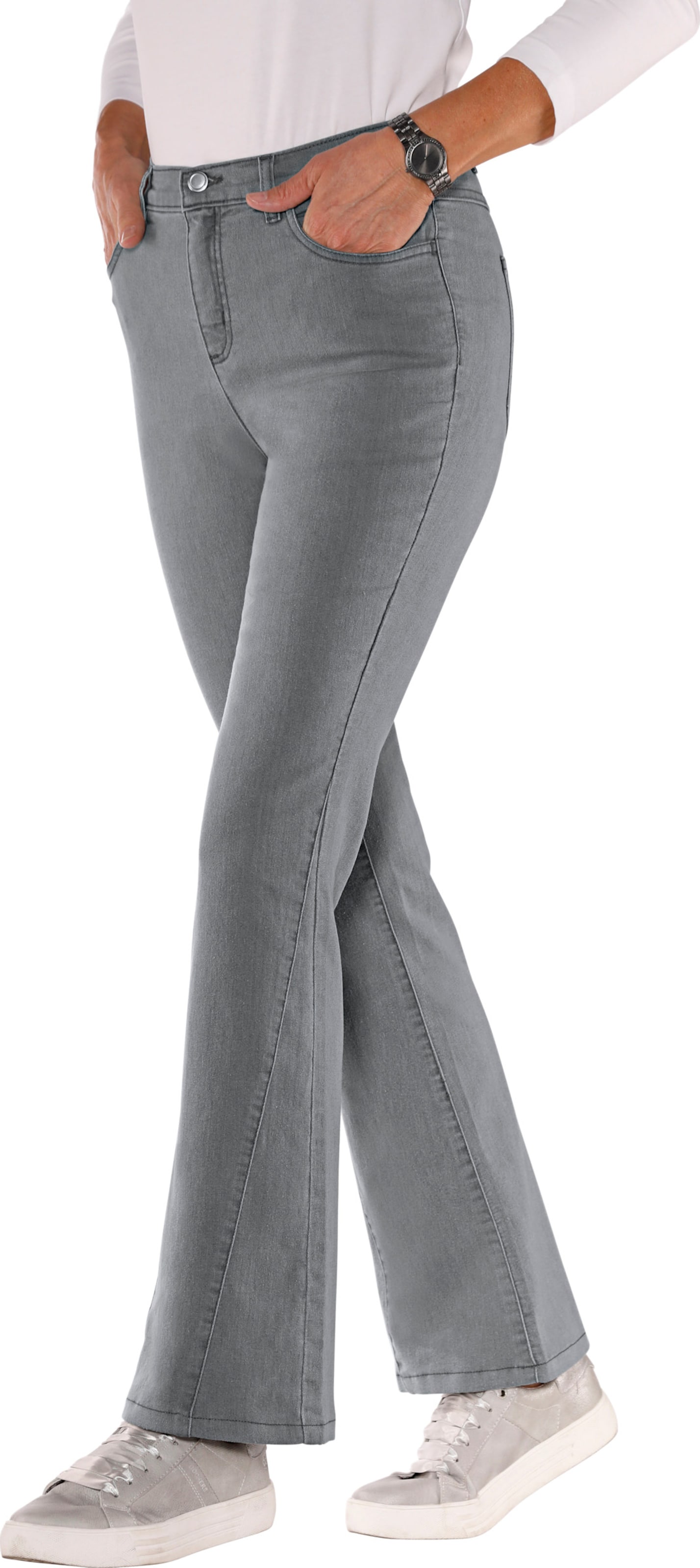 Sieh an! Damen Jeans light grey-denim von Sieh an!