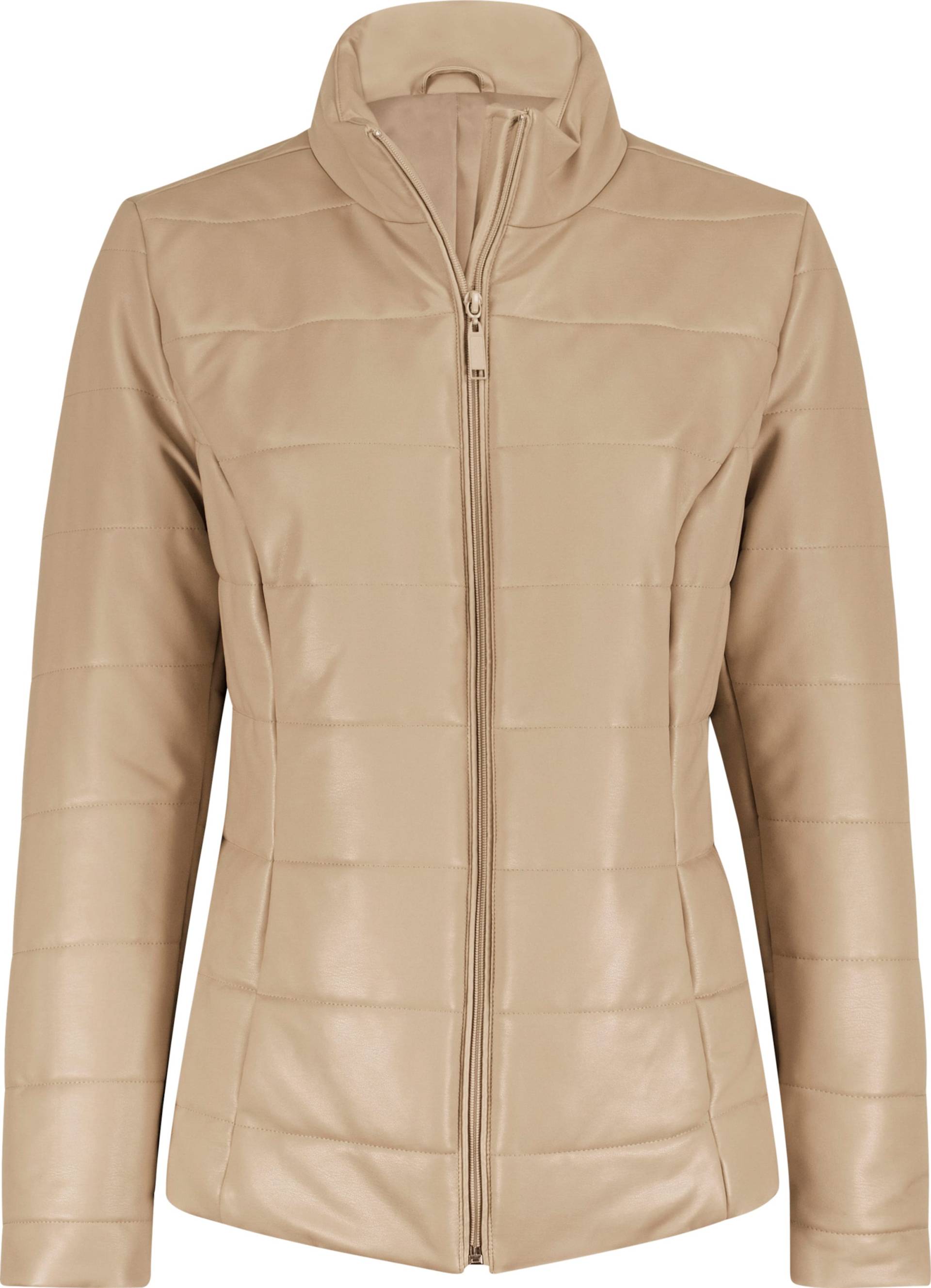 Sieh an! Damen Lederimitatjacke beige von Sieh an!