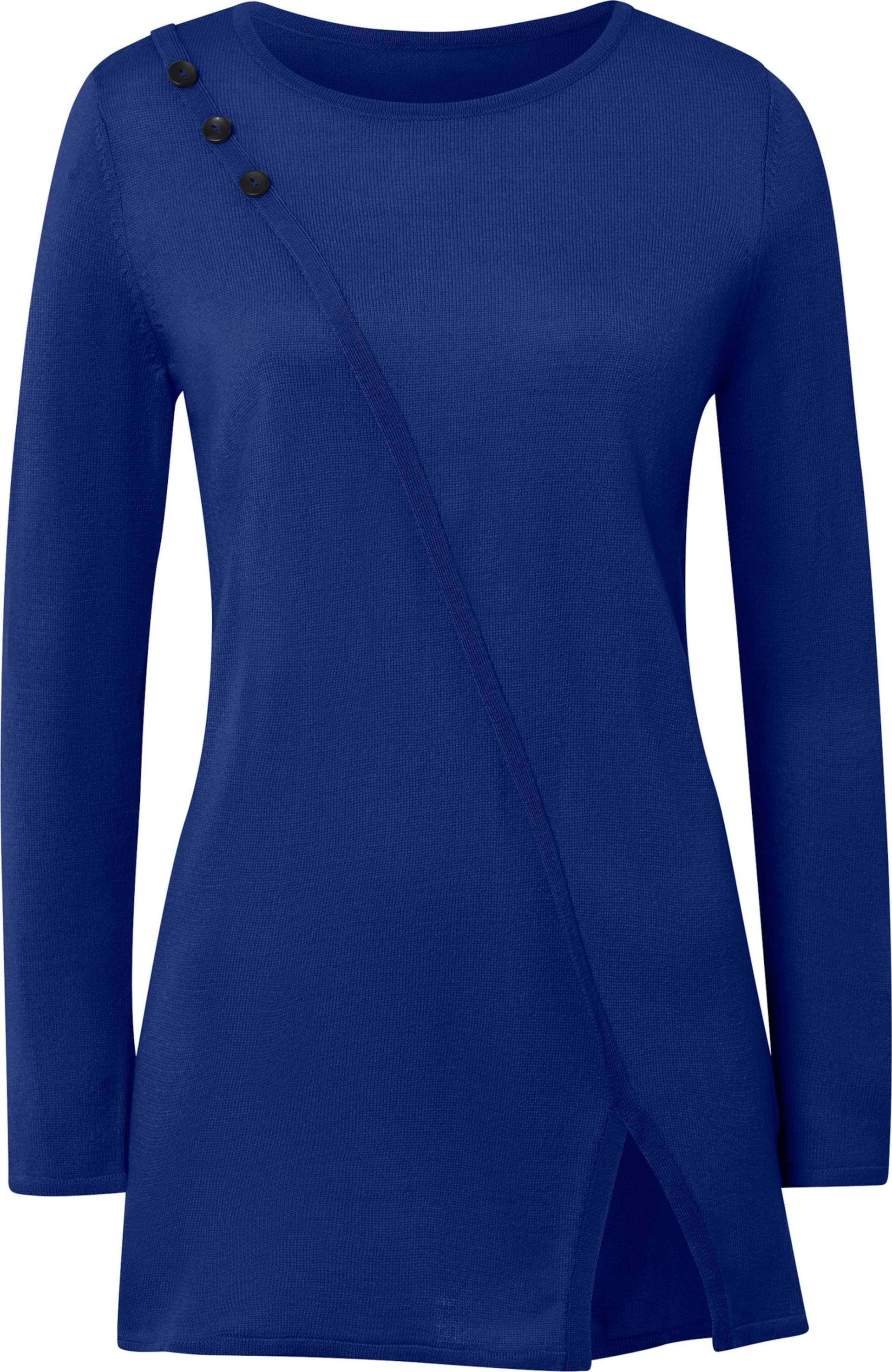 Sieh an! Damen Longpullover royalblau von Sieh an!