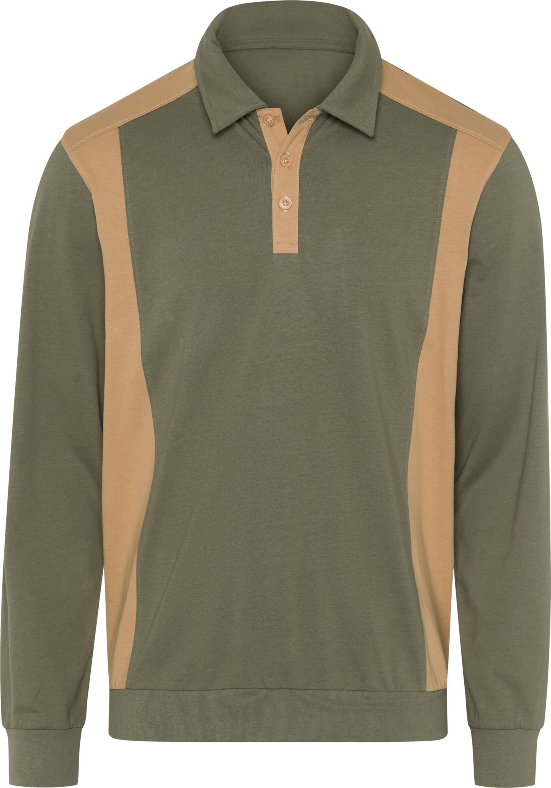 Sieh an! Herren Poloshirt khaki-camel von Sieh an!