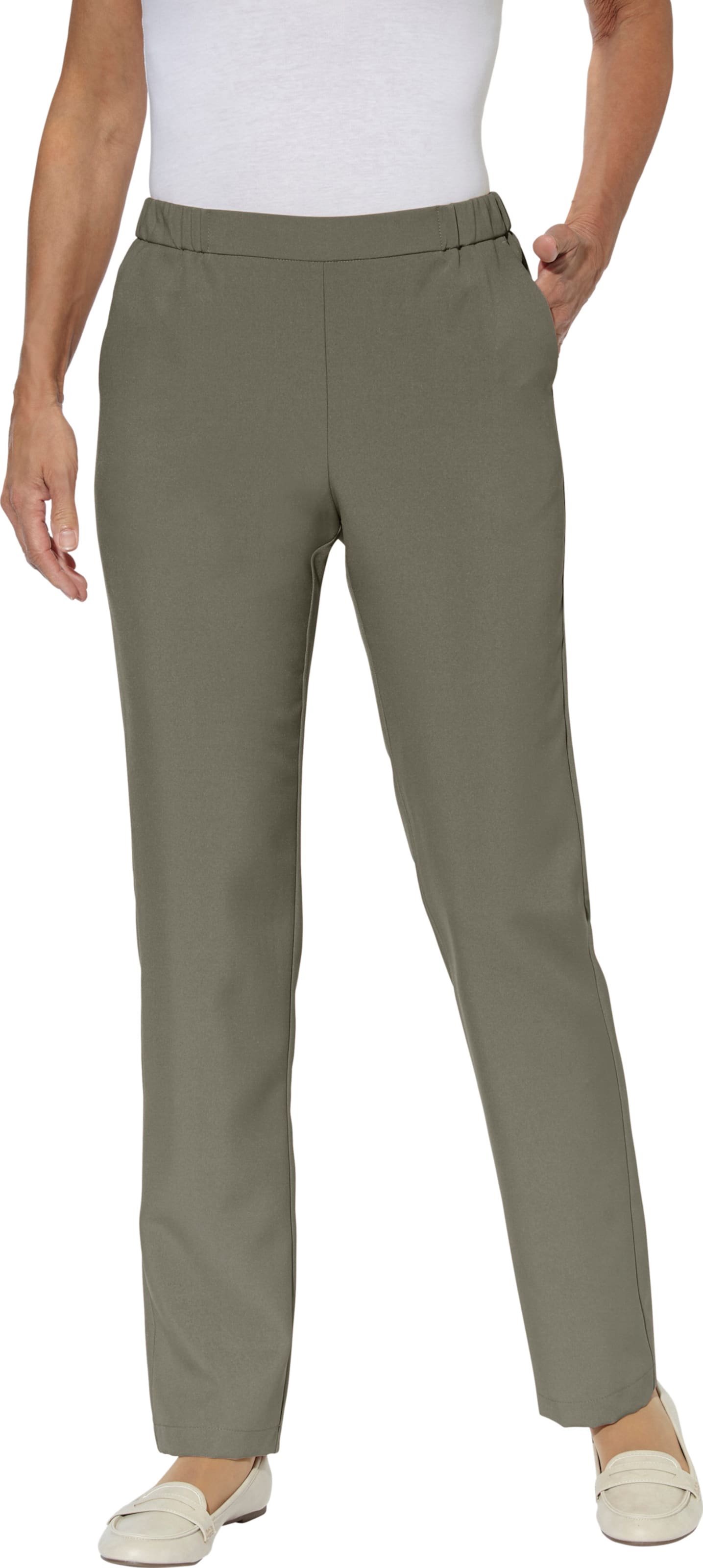 Sieh an! Damen Schlupfhose khaki von Sieh an!