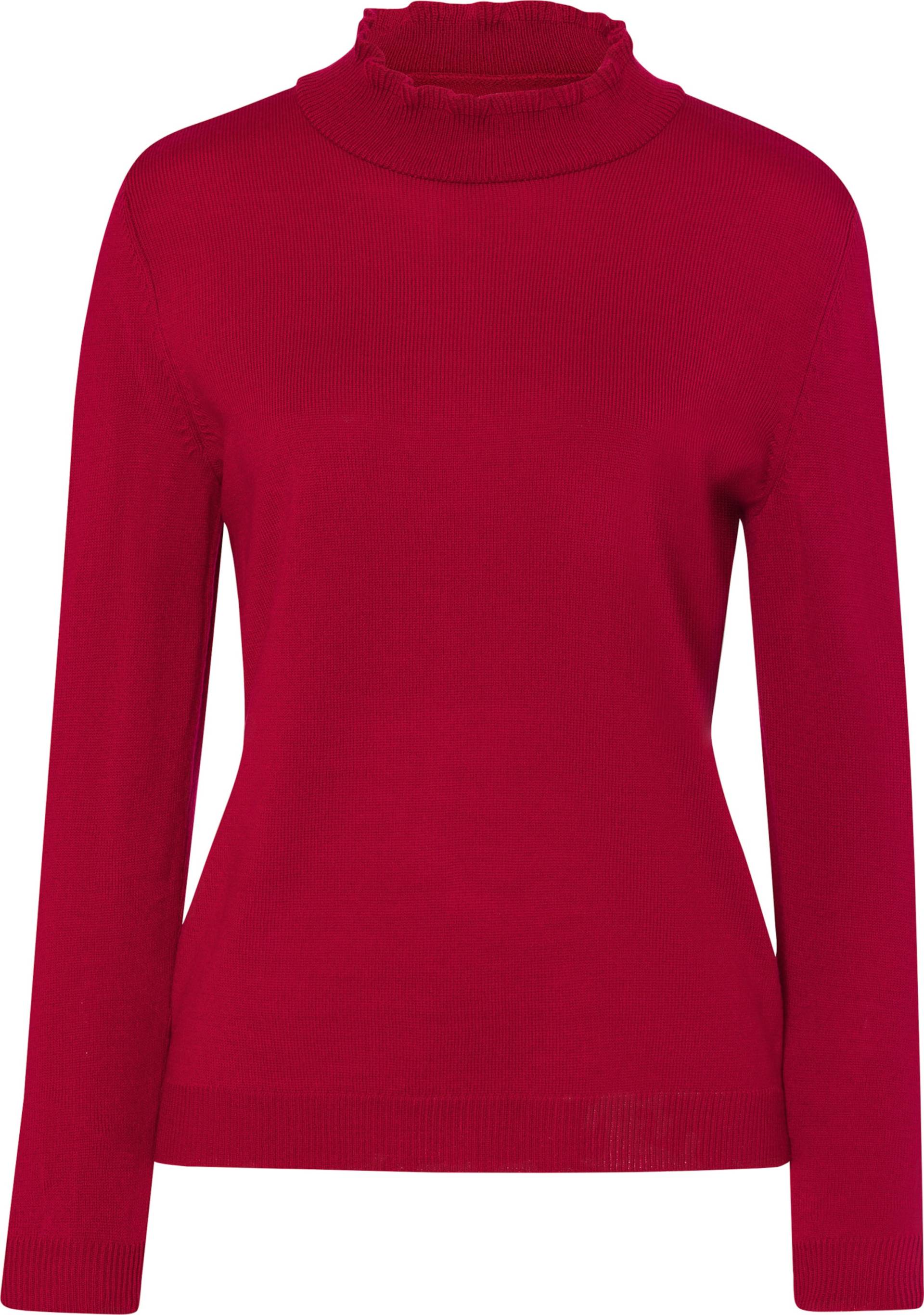 Sieh an! Damen Stehkragen-Pullover rot von Sieh an!