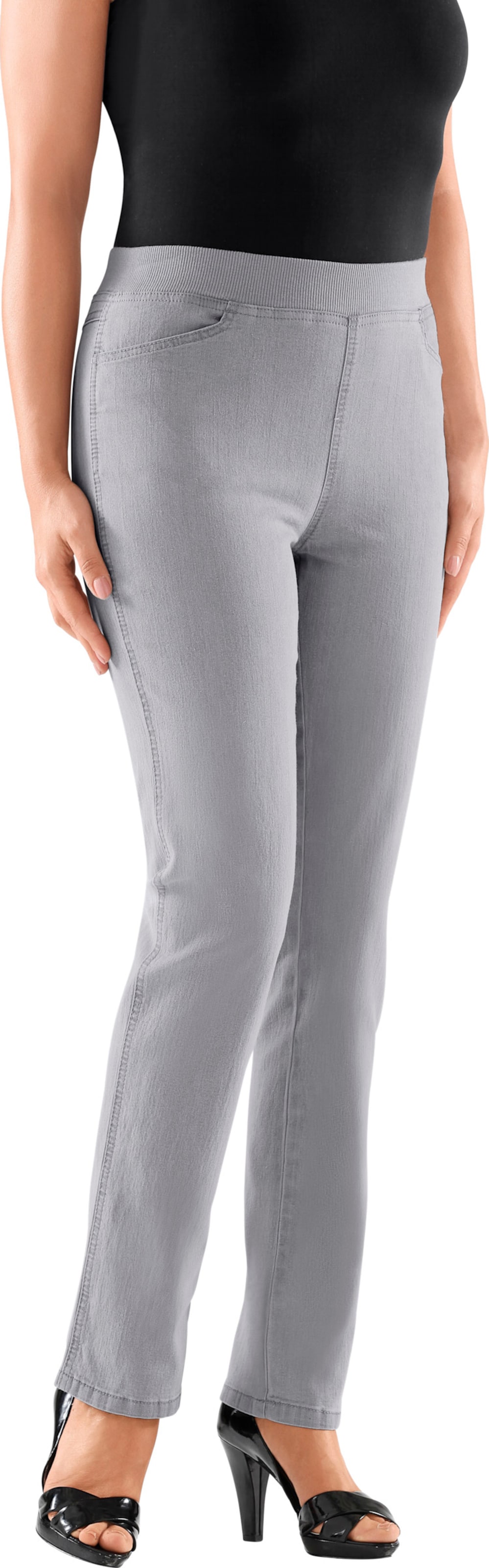 Sieh an! Damen Stretch-Jeans grey-denim von Sieh an!