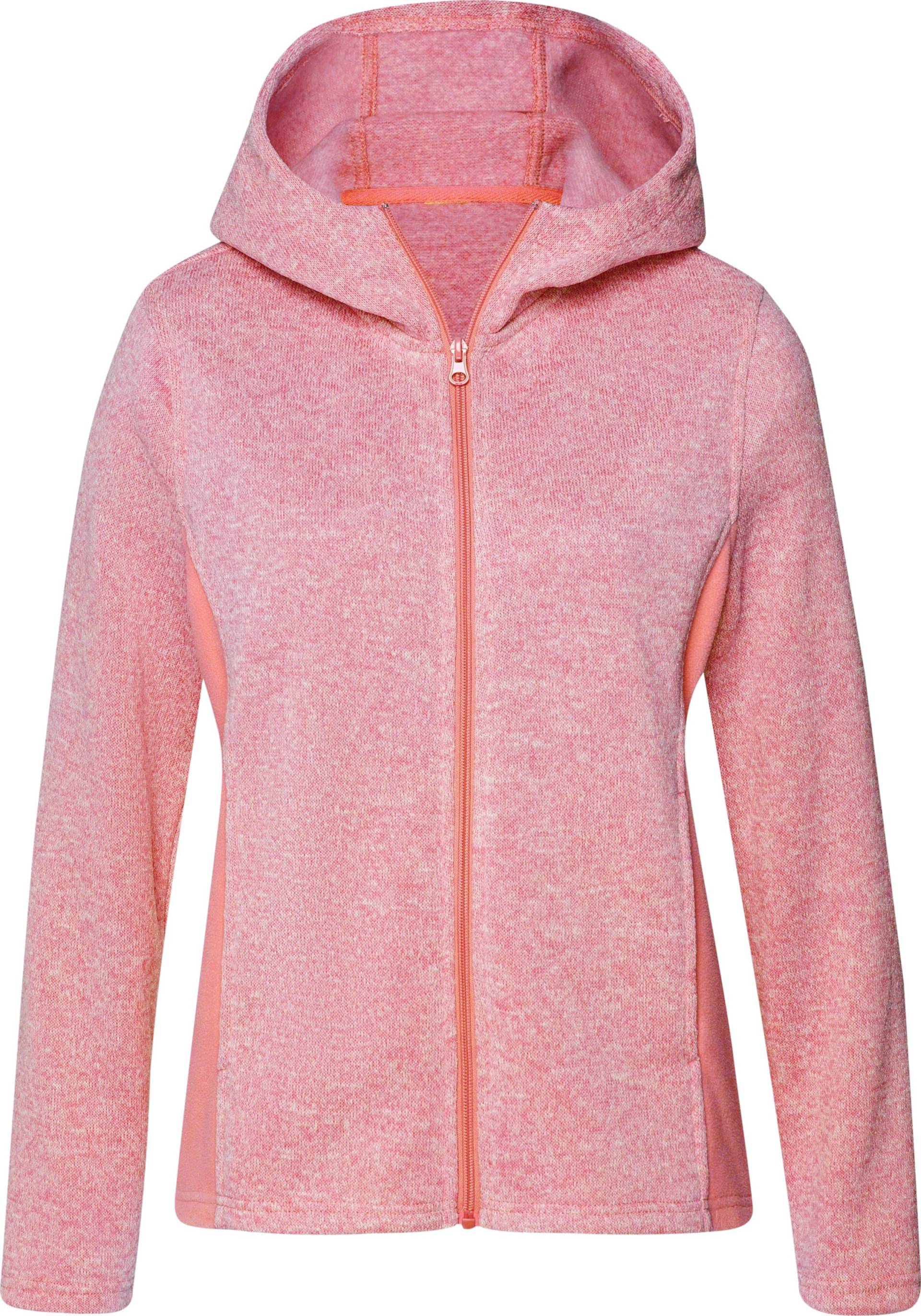 Sieh an! Damen Strickfleece-Jacke, flamingo-meliert von Sieh an!