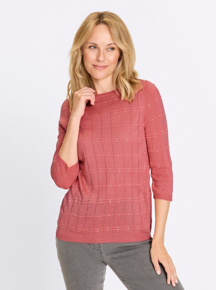 Sieh an! Strickpullover 3/4 Arm-Pullover . von Sieh an!