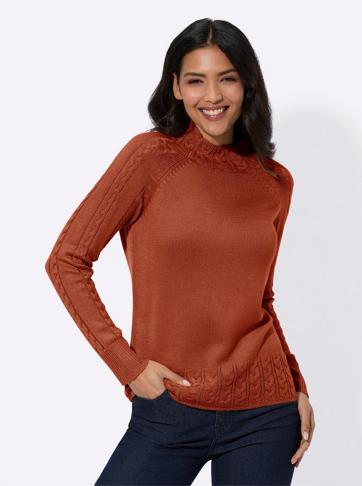 Sieh an! Strickpullover Stehkragenpullover Sieh an! Strickpullover Stehkragenpullover von Sieh an!