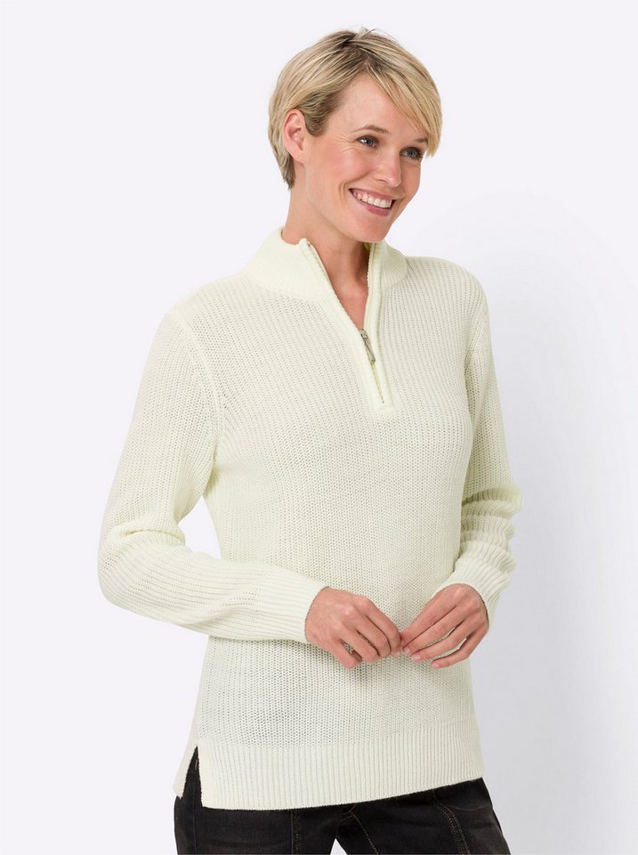 Sieh an! Strickpullover Stehkragenpullover . von Sieh an!