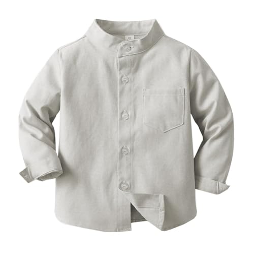 Kleinkind Baby Langarm Hemden Jungen Frühling-Herbst Casual Shirt Baumwoll Oberteil Button-Down Freizeithemden von Siehin