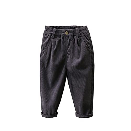 Siehin Jungen Cordhose Kinder Frühling-Herbst Lange Hose Jogginghose Freizeithosen mit Elastischem Bund von Siehin