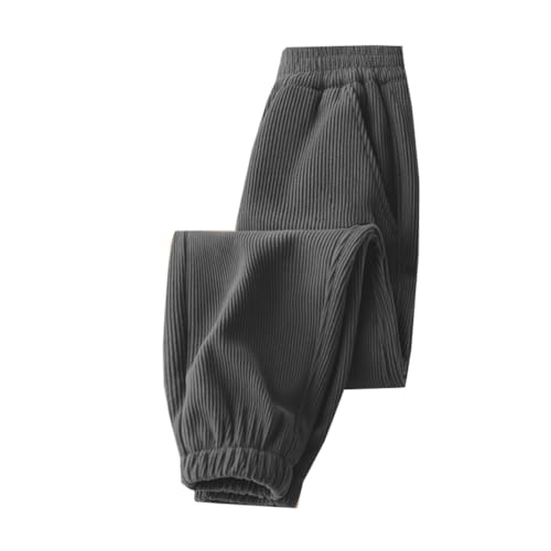 Siehin Jungen Mädchen Cordhose Kinder Frühling-Herbst Lange Hose Freizeithosen mit Elastischem Bund von Siehin