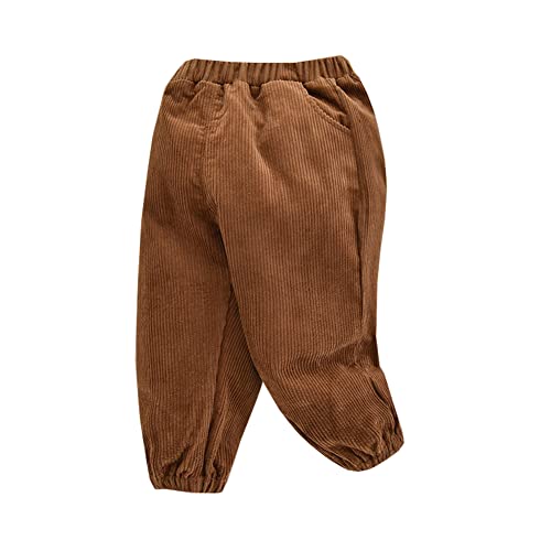 Siehin Jungen Mädchen Cordhose Kinder Lange Hose Jogginghose Frühling-Herbst Freizeithosen mit Elastischem Bund von Siehin