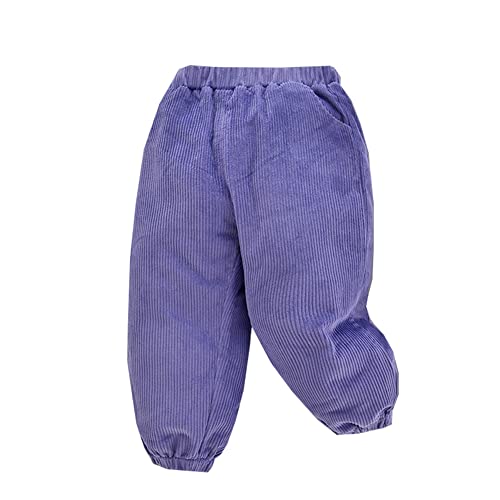 Siehin Jungen Mädchen Cordhose Kinder Lange Hose Jogginghose Frühling-Herbst Freizeithosen mit Elastischem Bund von Siehin