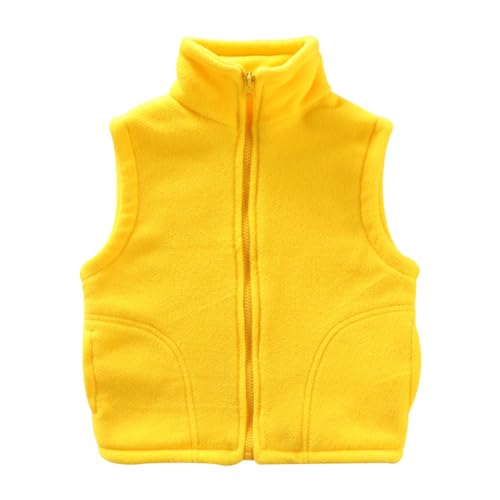 Siehin Jungen Mädchen Fleeceweste Kinder Warm Fleece Vest Weste Outdoor WesteÄrmellose Kinderjacke von Siehin