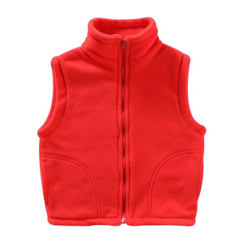 Siehin Jungen Mädchen Fleeceweste Kinder Warm Fleece Vest Weste Outdoor WesteÄrmellose Kinderjacke von Siehin