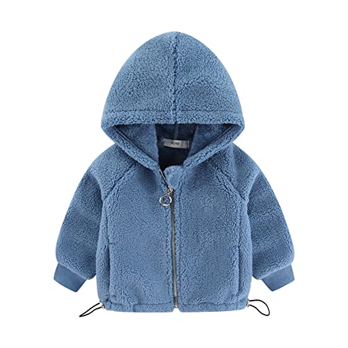 Siehin Kinder Fleece Kapuzenjacke Jungen Mädchen Herbst-Winter Plüsch Hoodie Jacke von Siehin