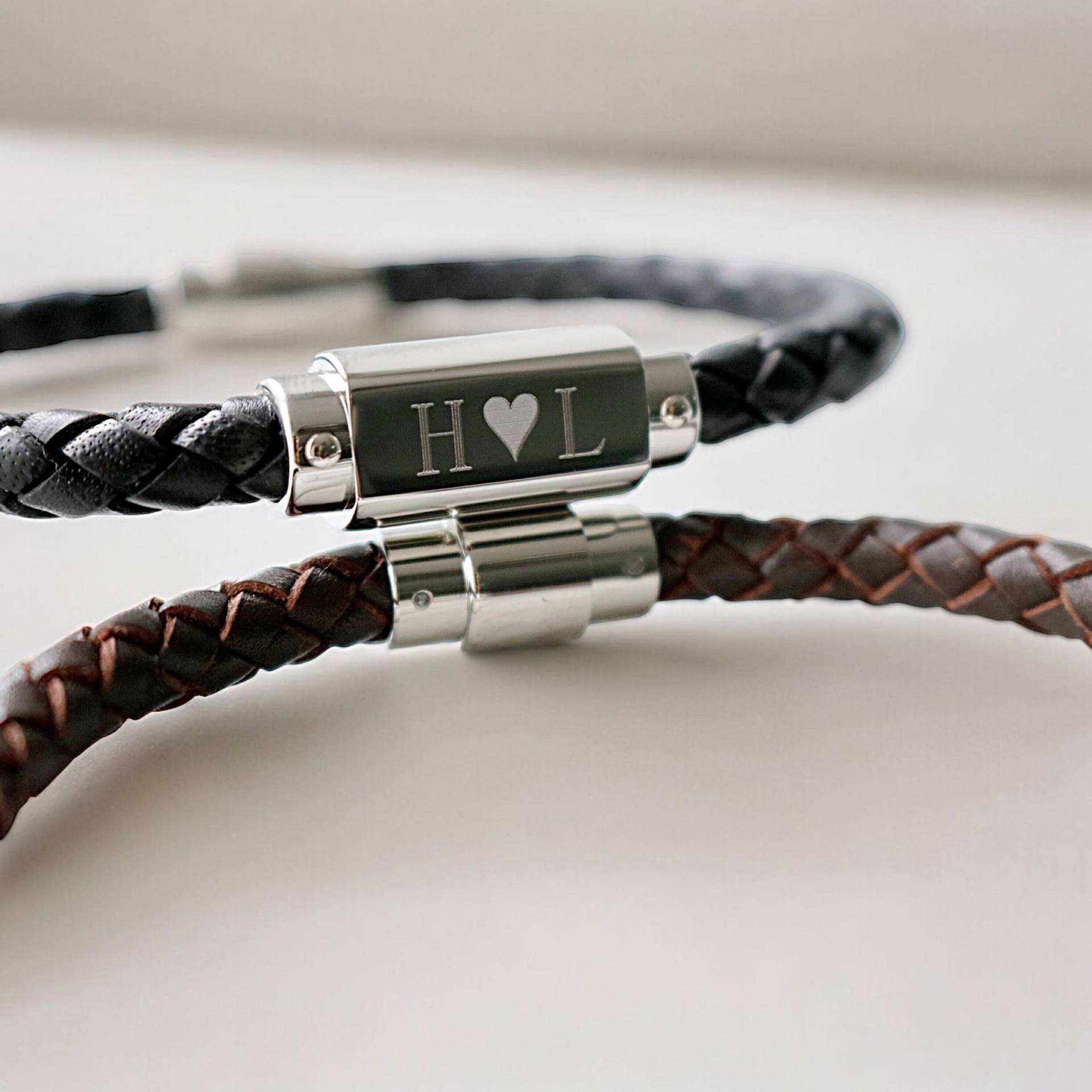 Paar Personalisierte Armbänder - Beziehung Geschenk Individuelle Freund von SiennaOliviaGifts