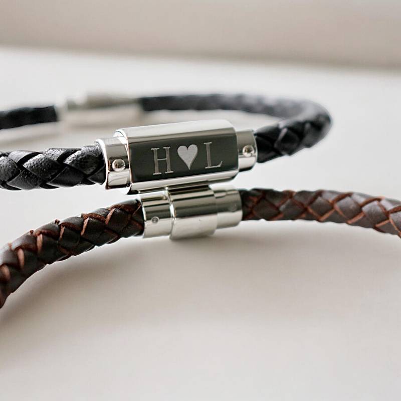 Paar Personalisierte Armbänder - Beziehung Geschenk Individuelle Freund von SiennaOliviaGifts
