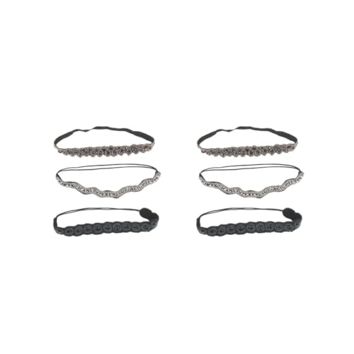 2 x elastisches Haarband mit Strasssteinen für Damen und Mädchen von Siepificius