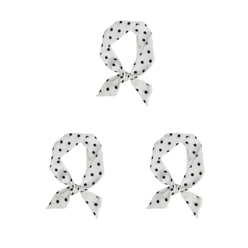 3 Set Stirnband Dressing Kleidung Dekoration Hals Wraps Band Tragbar Frauen Geschenk Haarband Kleid Dekorative Kopfbedeckung Krawatte Weiß von Siepificius
