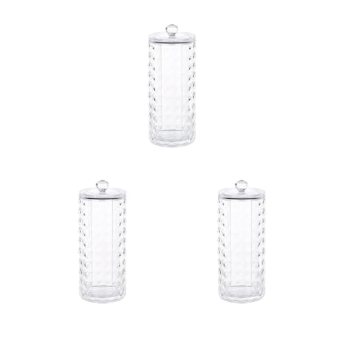 3er-Set Wattepad-Halter, Organizer, transparent, Acryl, Make-up-Entferner-Pads von Siepificius