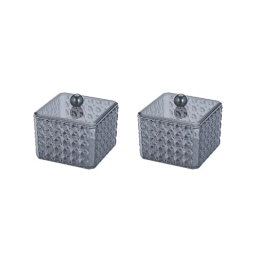 Acryl Wattepads Ohrknospenhalter Spender Organizer Box Tupfer Box, 2er-Set (Tupferbox), Swab Box, Siehe Beschreibung von Siepificius