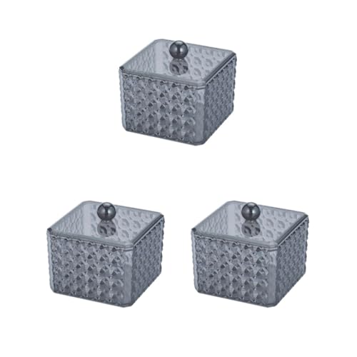 Acryl Wattepads Ohrknospenhalter Spender Organizer Box Tupfer Box, 3er-Set (Tupferbox), Swab Box, Siehe Beschreibung von Siepificius