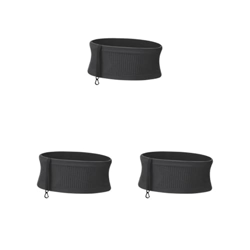 Bauchtasche zum Laufen, Gürteltasche für Training, Damen, Herren, Trekking, Schwarz, Größe S, 3er-Set (Schwarz, M), M, Siehe Beschreibung von Siepificius