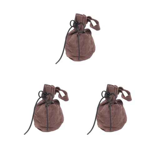 Hüfttasche, Bauchtasche, Gürteltasche, lässige Requisiten, Geldbörse zum Laufen, Outdoor, Wandern, Braun, 3er-Set (braun), 21cmx11cm, Siehe Beschreibung von Siepificius