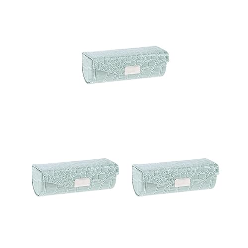 Lippenstiftetui aus Leder, Aufbewahrungsbox mit Spiegel, für Geldbörse, Hellblau, 3er-Set (Graugrün), as described, Siehe Beschreibung von Siepificius