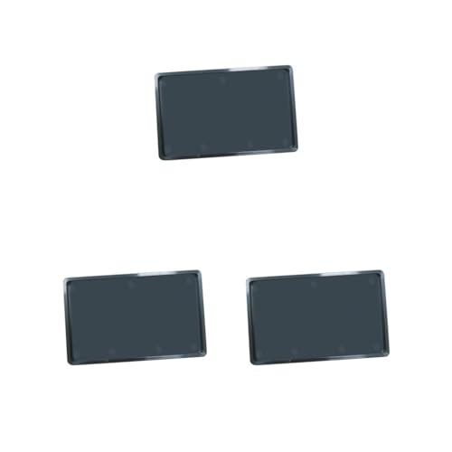 Siepificius 2 Set Münztablett Schwarz Kompakt Münzdisplay Mini für Geldbörse Etui Geldbörse Kartenhalter Kunststoff, 3er-Set (schwarzer Kunststoff), Plastic, Siehe Beschreibung von Siepificius