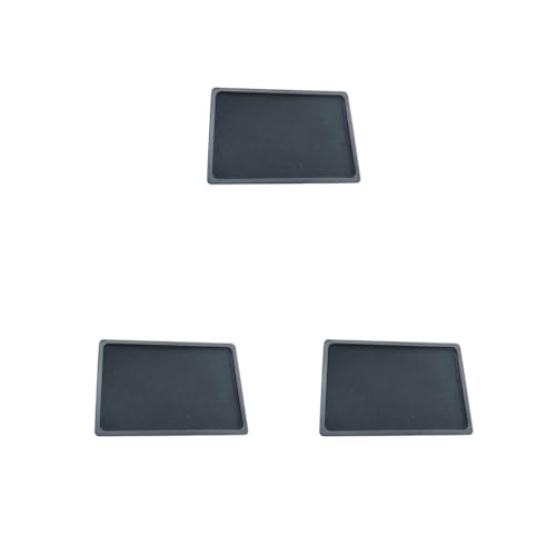 Siepificius 2 Set Münztablett Schwarz Kompakt Münzdisplay Mini für Geldbörse Etui Geldbörse Kartenhalter Kunststoff, 3er-Set (schwarzes Aluminium-Flanell), Aluminum Flannel, Siehe Beschreibung von Siepificius