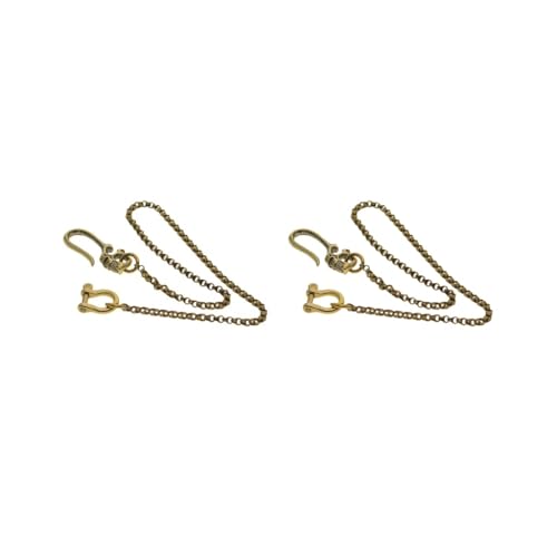 Siepificius Geldbörsenkette, lange Geldbörsenkette, Punk, Schlüsselanhänger, Biker, Trucker, Hose, Jeans, 47 cm, 2er-Set (Kupfer), as described, Siehe Beschreibung von Siepificius