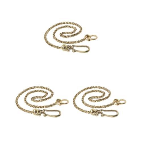 Siepificius Geldbörsenkette Lange Geldbörse Kette Punk Schlüsselanhänger Biker Trucker Pants Jeans 54cm, 3er-Set (Kupfer), 54 cm, Siehe Beschreibung von Siepificius