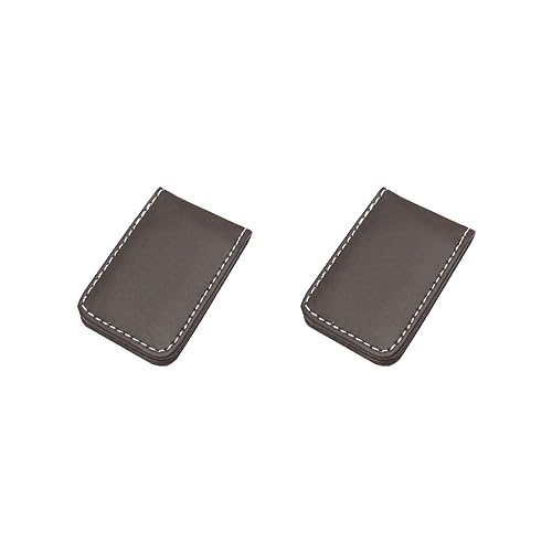 Siepificius Magnetische Geldklammer Dollar Bargeld Klemme Kartenhalter Brieftasche Schwarz 60 x 41 x 8 mm, 2er-Set (Kaffeebraun, 60 x 41 x 8 mm), 60x41x8mm, Siehe Beschreibung von Siepificius
