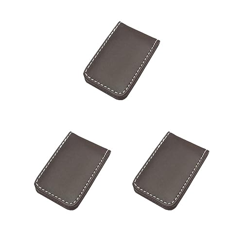 Siepificius Magnetische Geldklammer Dollar Bargeld Klemme Kartenhalter Brieftasche Schwarz 60 x 41 x 8 mm, 3er-Set (Kaffeebraun, 60 x 41 x 8 mm), 60x41x8mm, Siehe Beschreibung von Siepificius