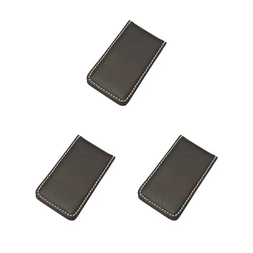 Siepificius Magnetische Geldklammer Dollar Bargeld Klemme Kartenhalter Brieftasche Schwarz 60 x 41 x 8 mm, 3er-Set (Kaffeebraun, 80 x 46 x 8 mm), 80x46x8mm, Siehe Beschreibung von Siepificius