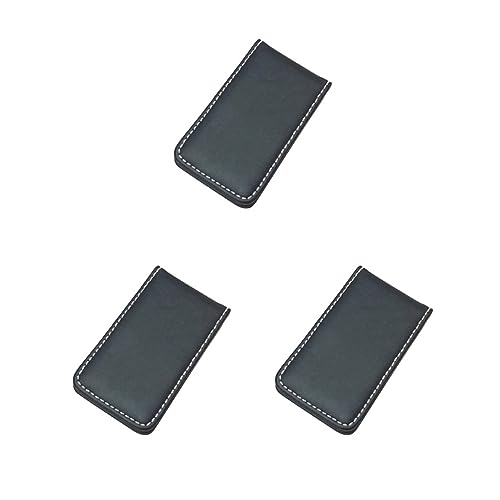Siepificius Magnetische Geldklammer Dollar Bargeld Klemme Kartenhalter Brieftasche Schwarz 60 x 41 x 8 mm, 3er-Set (schwarz, 80 x 46 x 8 mm), 80x46x8mm, Siehe Beschreibung von Siepificius